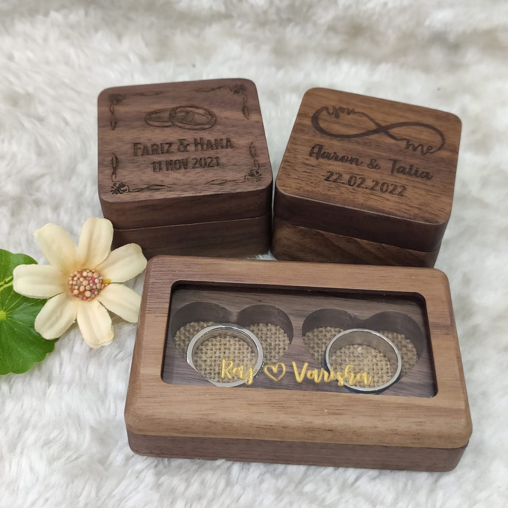 Custom wooden deals wedding rings