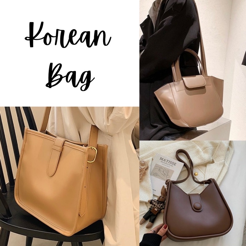 (Ship from SG) Woman Classic Korean Shoulder Sling Bag Crossbody Bag Shopee Singapore