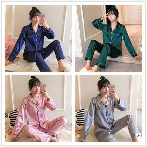 M-5XL Female Comfy Silk Women's Pyjamas Short Sleeve V-neck Cartoon  Sleepwear Pajamas for Women Baju Tidur