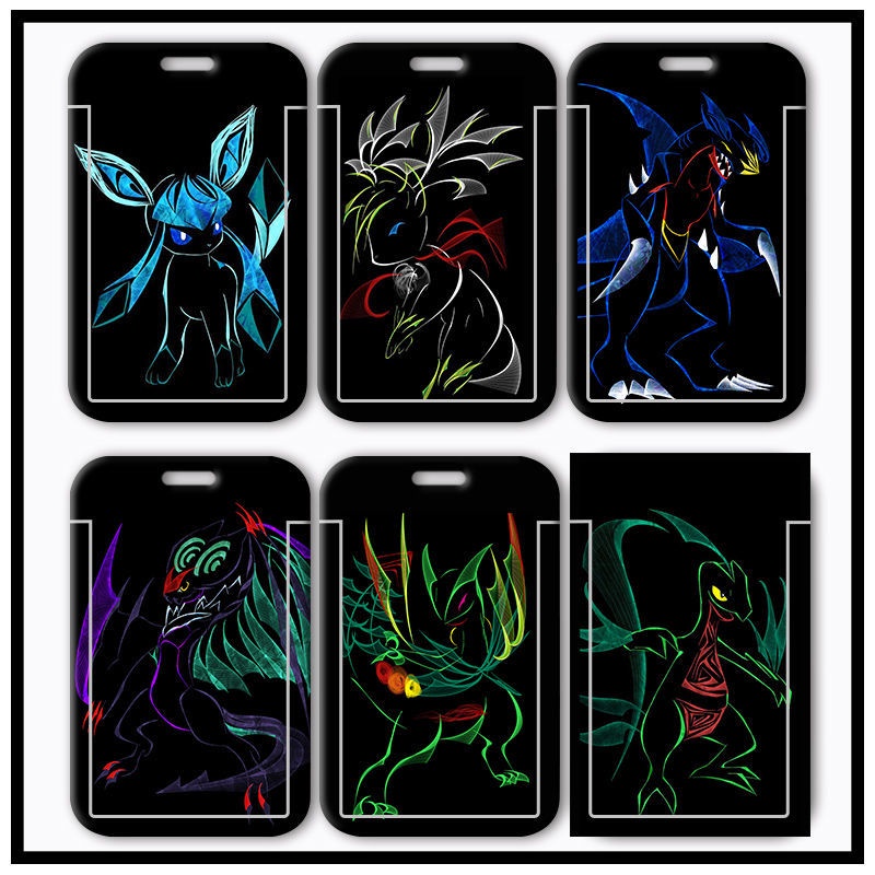 Anime Cartoon Pokemon Magic Baby Stundet School ID Work ID Card Holder ...
