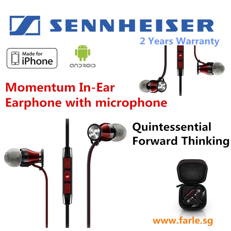 Sennheiser MOMENTUM In Ear Black iOS Android 2 Year Warranty