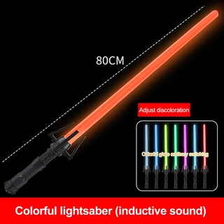 Metal Lightsaber Light Sword Metal Sword Pc Blade Heavy Dueling Rgb Light  Laser Cosplay Boy Gril Luminous Toy Stick Saber