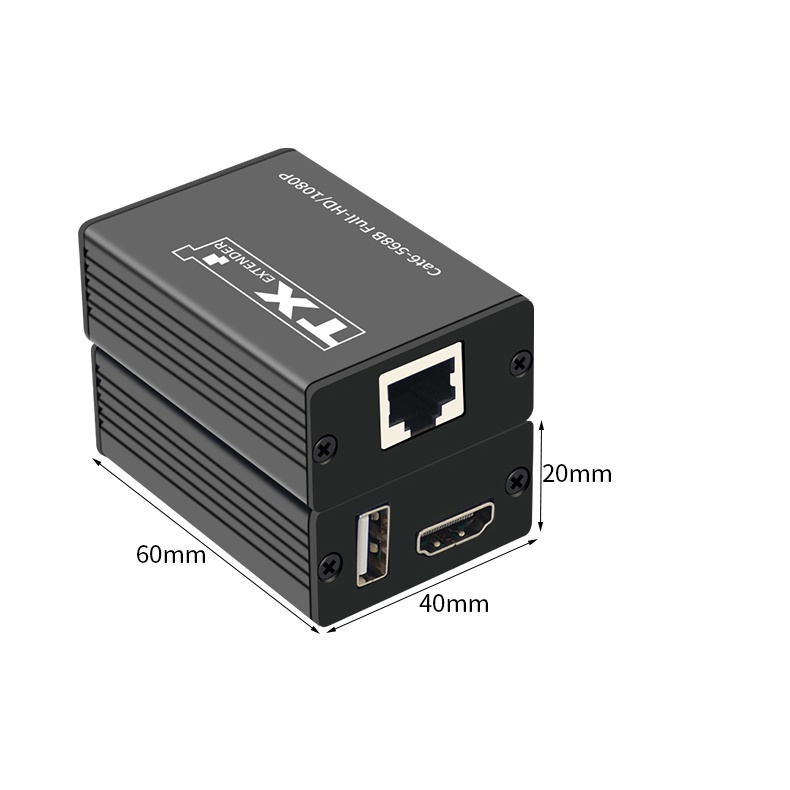 30M HDMI KVM Extender over sing cat6 cable HDMI to Rj45 Extender with 1 ...