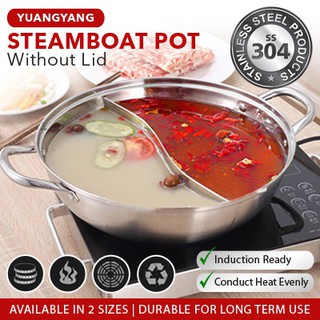 Mandarin Duck Pot, Double Hot Pot, Chinese Fondue, 6l Large