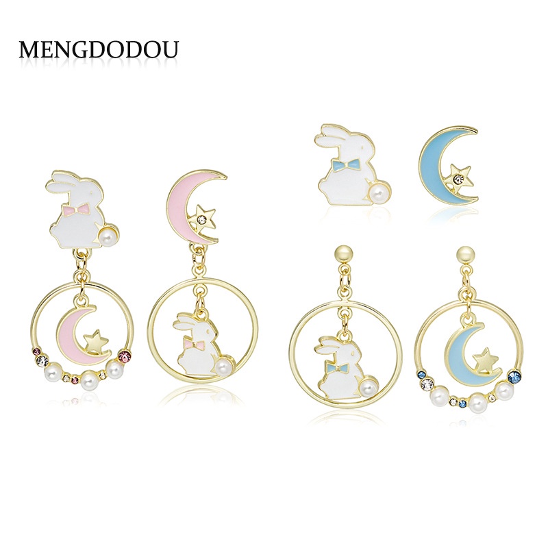 Sweet girl store heart cartoon earrings