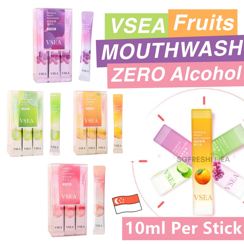 VSEA Portable Mouthwash Stick Travel Sachet Mouth Wash Spray Gargle