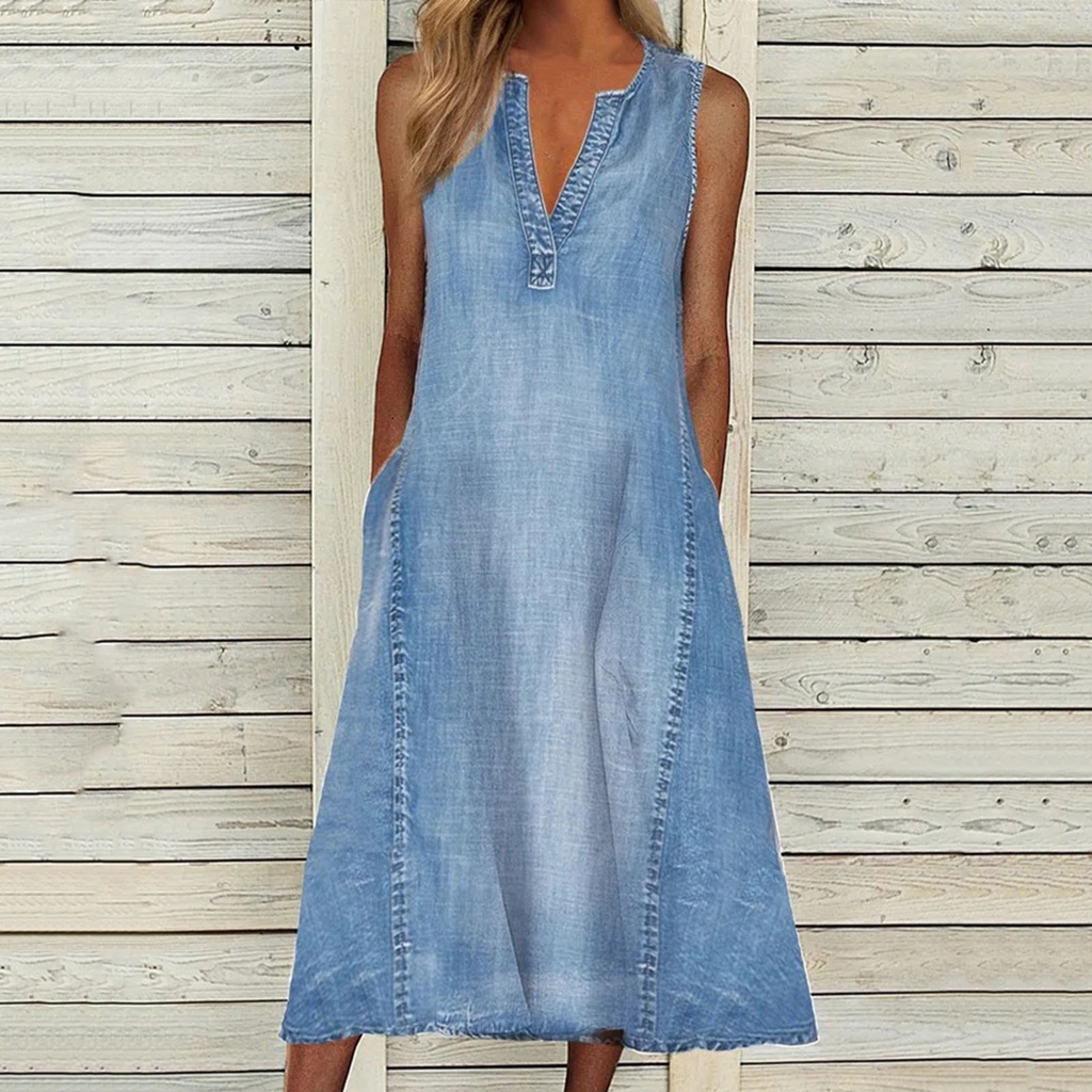 Casual denim hot sale summer dresses