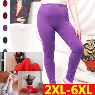 L-3XL 】12 Colors Plus Size Women High Elastic Tights Leggings Women Pants  Modal Big Leggings