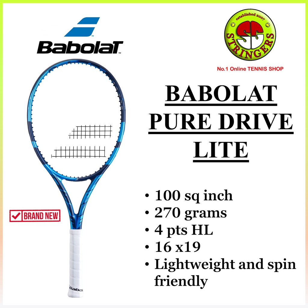 Babolat Pure Drive Lite Tennis Racket Shopee Singapore