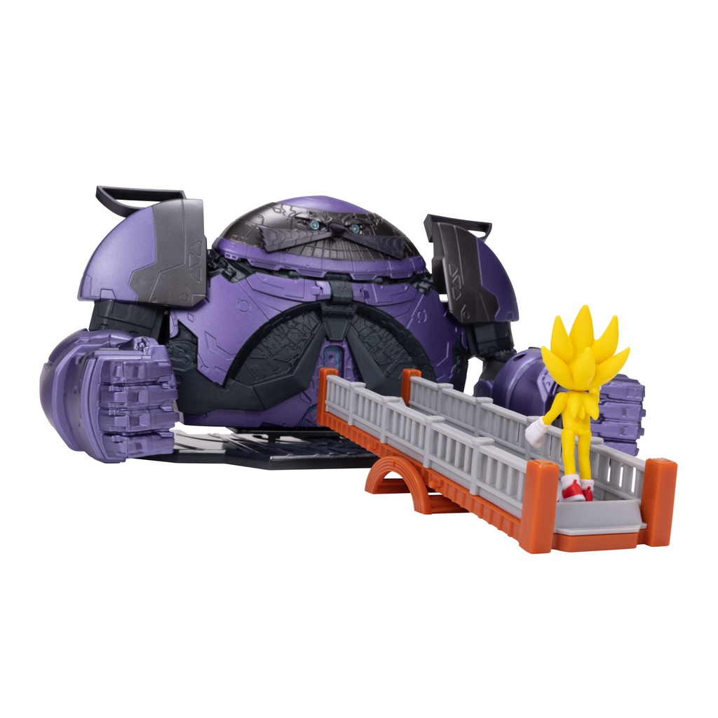 Sonic The Hedgehog- Sonic Movie Battaglia Finale Giant Eggman Robot playset Personaggi, Colore