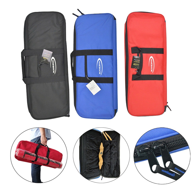 Archery Recurve Takedown Bow Bag Case Hand Holder Cover Arrow Quiver