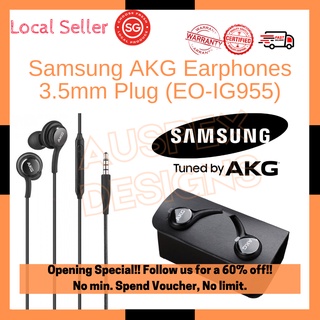 SG Seller 3.5mm Samsung AKG earpiece for Samsung S7 S8 S9 S10 Note 5 6 7 8 9 A10 A20 A30 A40 A50 Shopee Singapore