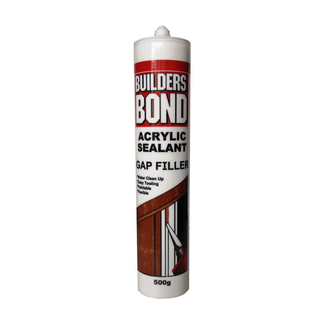 Builders Bond Paintable Acrylic Sealant Gap Filler Constructions