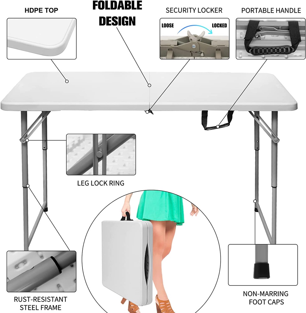 Foldable Banquet Table Event / Catering / Hall / Buffet Folding Table ...