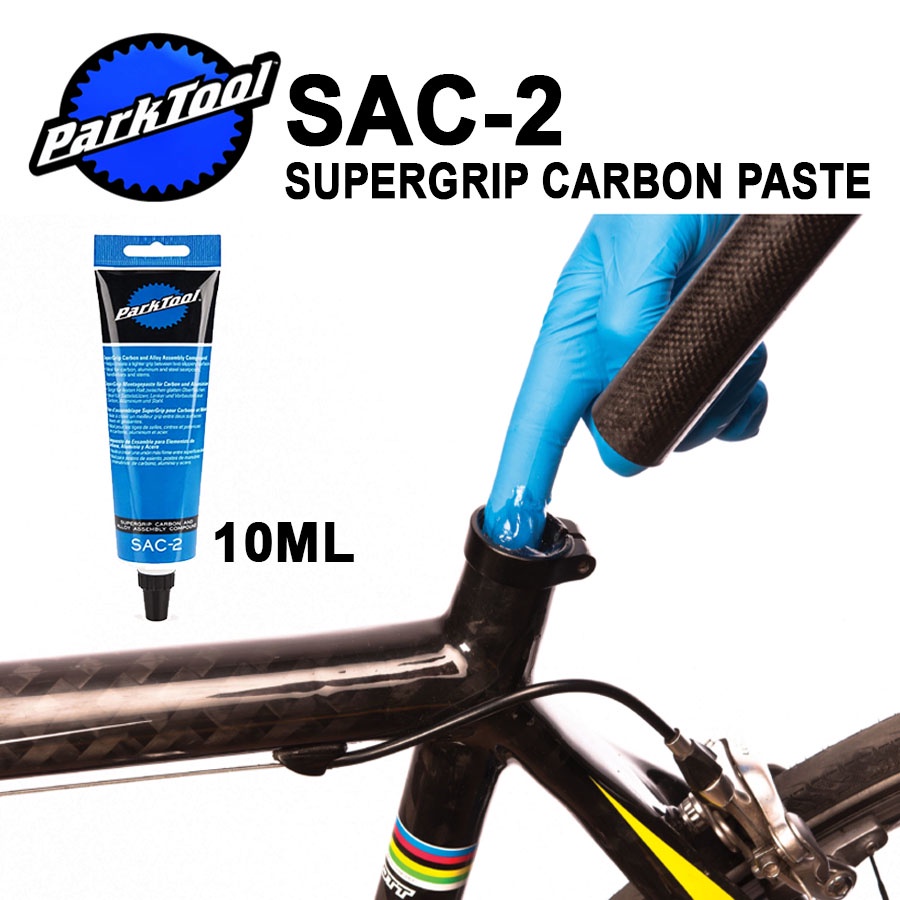 Parktool SAC 2 Carbon Friction Paste Compound 10ml Anti Slip Loose Grease Supergrip Carbon Alloy Handle Seatpost Stem