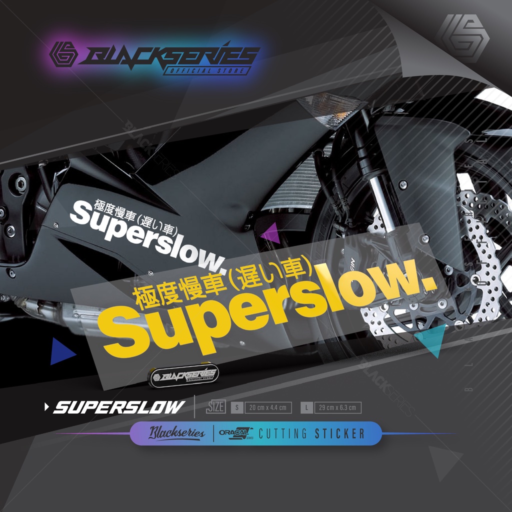 Jdm Japanese Superslow Sticker Cutting | Superslow Sticker | Super Slow