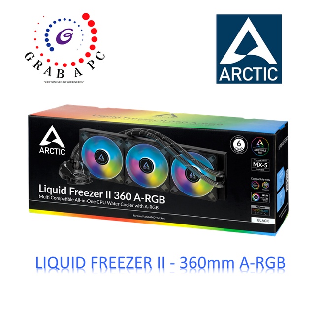 ARCTIC LIQUID FREEZER II-360mm A-RGB BLACK (ACFRE00101A) (LGA 1700 ...