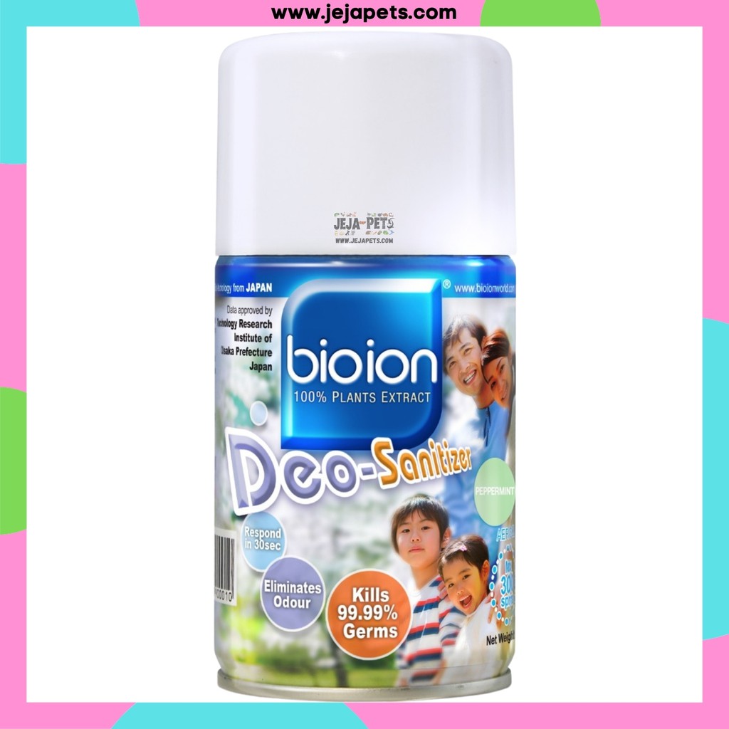 Bioion Deo Sanitizer Aerosol Refill 250ml - Peppermint | Shopee Singapore