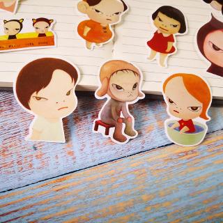 13Pcs/set Yoshitomo Nara Stickers for Chidren Toy Phone Case