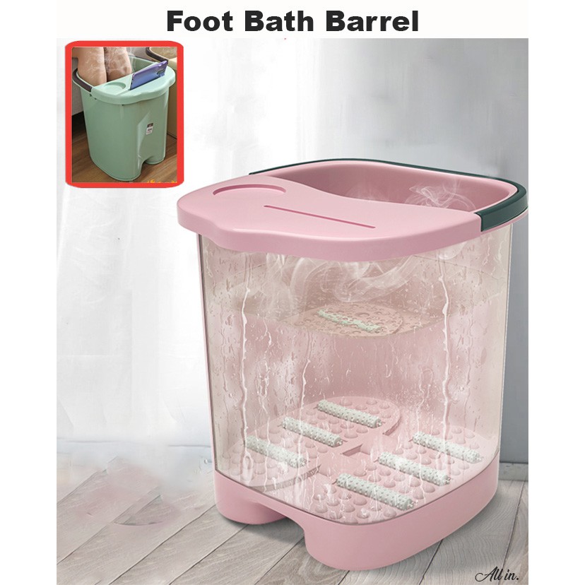 Foot Bath Pail Gift Over Calf Knee With Massage Point Foot Bath Barrel ...