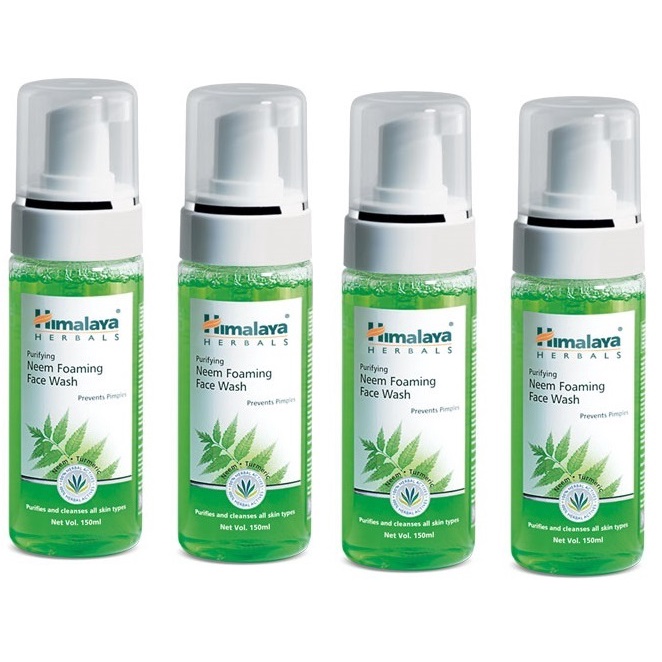 HIMALAYA FOAMING NEEM FACE WASH 150ML X 4 (Expiry Sep 2024) Shopee