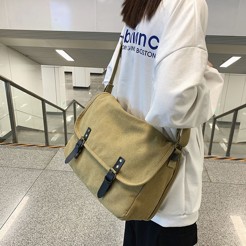 Canvas bag messenger hot sale