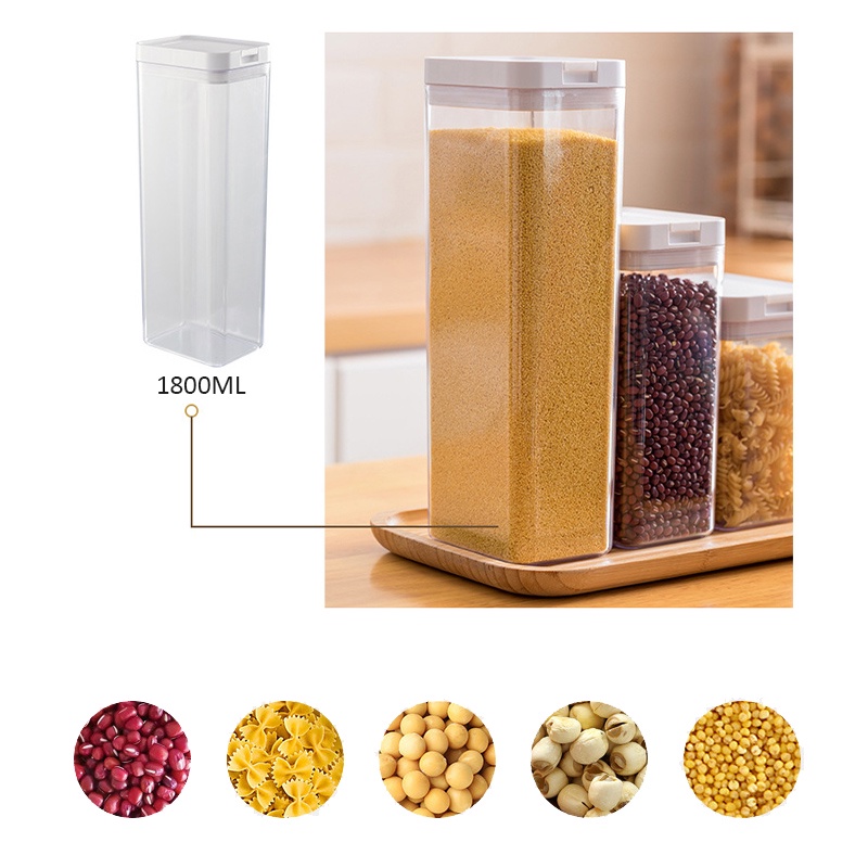 Jar Clear Box Jar Nuts Storage Box Snack Food Keep Fresh Jar Airtight ...