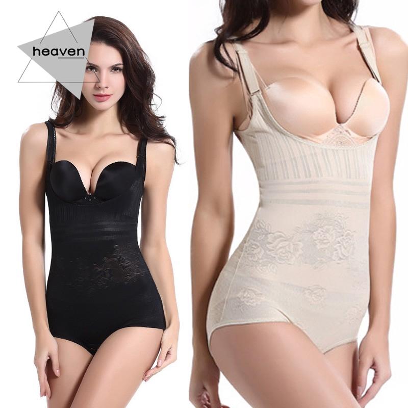 Women Sexy Print Trainer Underbust Body Shaper Shapewear Bodysuit