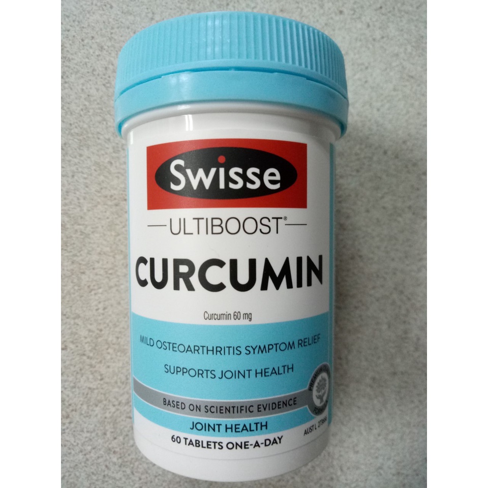 Swisse Curcumin Turmeric 60 Tablets Aug 2024 Vegetarian Relief