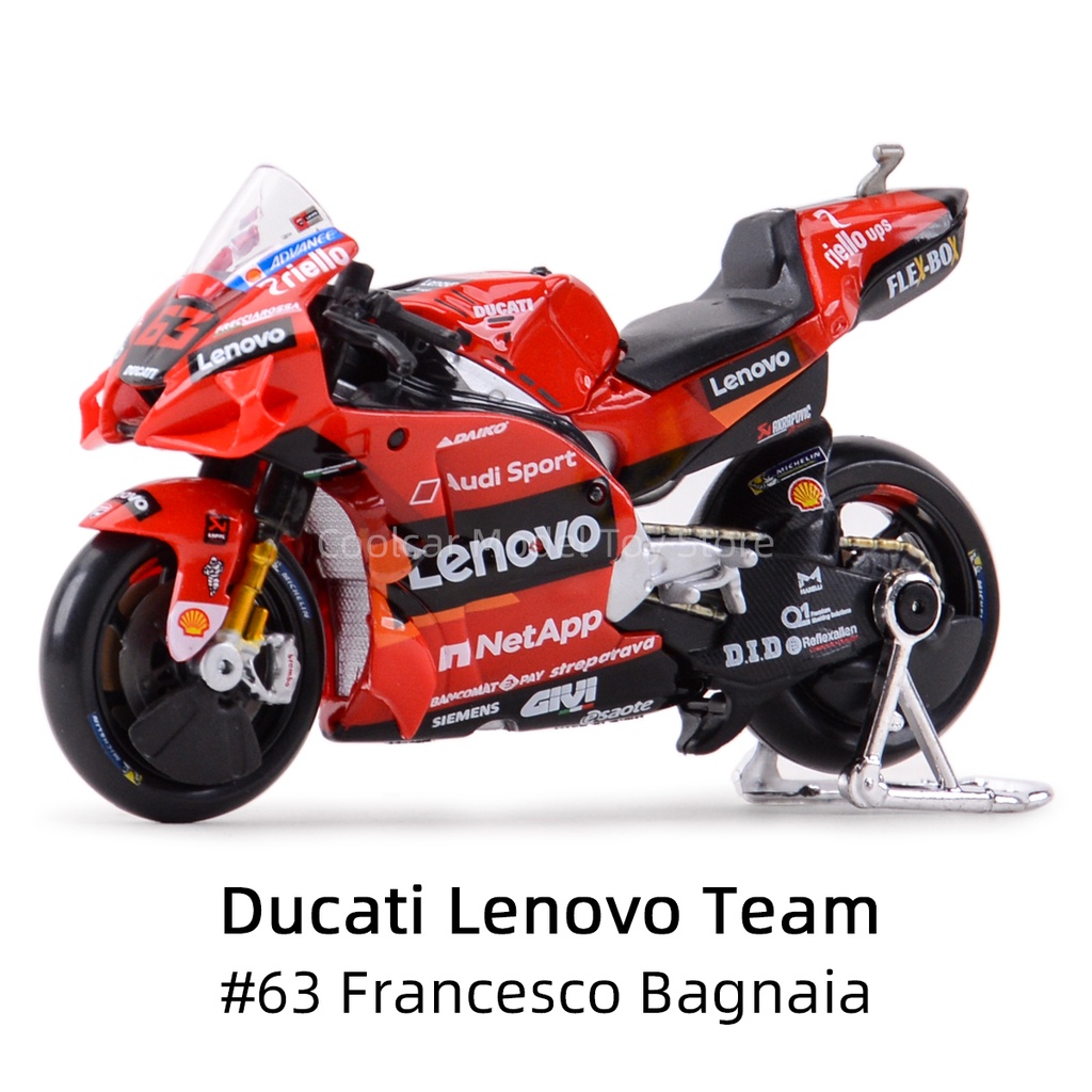 Maisto-motocicleta Ducati Moto GP Lenovo Team n. ° 43 #63, modelo de edición de aleación, vehículo de lujo, juguet de colección, regalo 1:18, 2021 - AliExprs 26