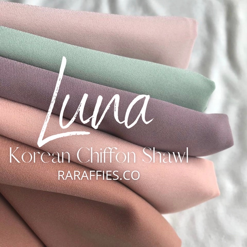 shawl korean chiffon