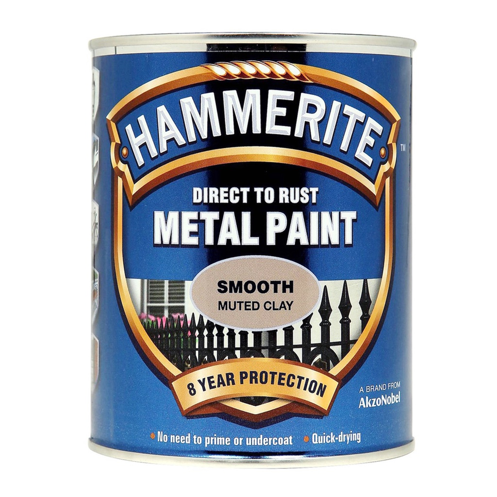 HAMMERITE DIRECT TO RUST METAL PAINT SMOOTH (MUTED CLAY) 750ML Shopee