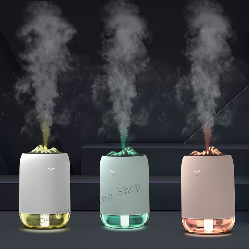 Flame Humidifier 260ml Air Humidifier Ultrasonic Home USB Air