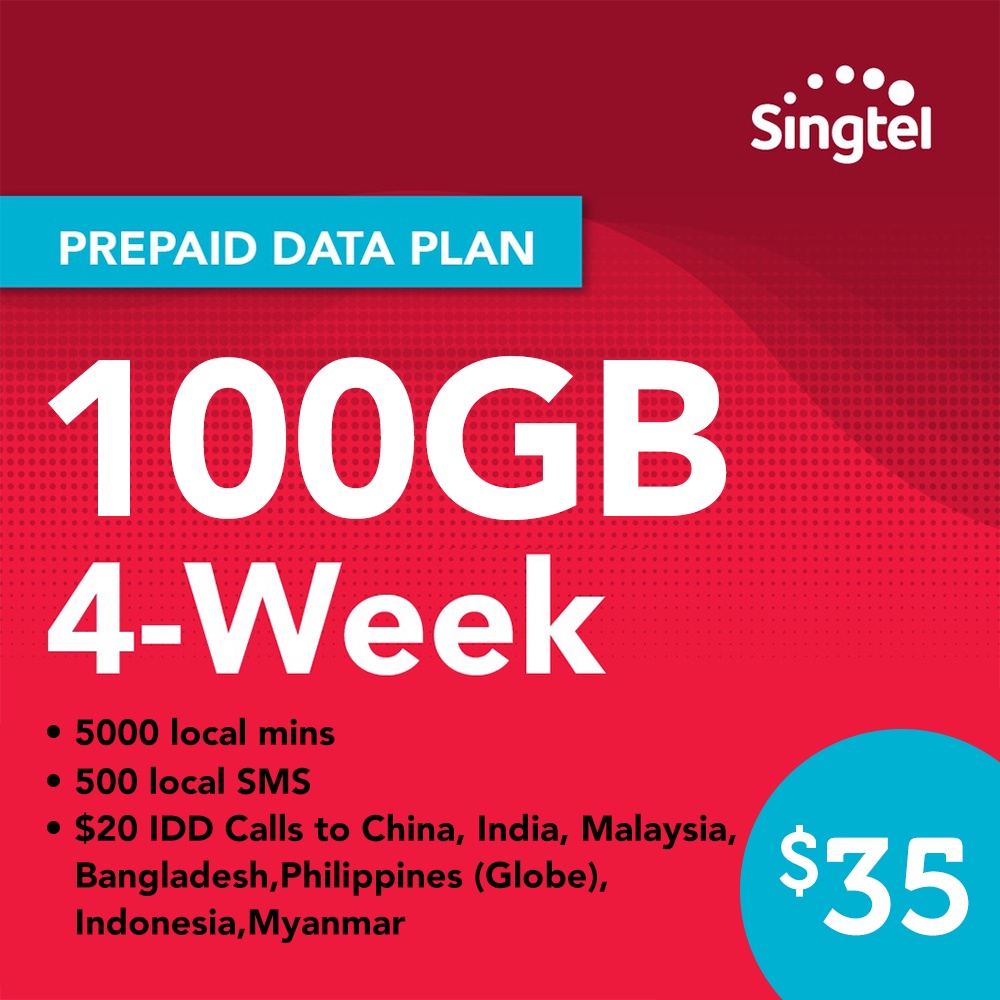 Singtel Data Package - 4-Week 100GB Ultimate Plan | Shopee Singapore