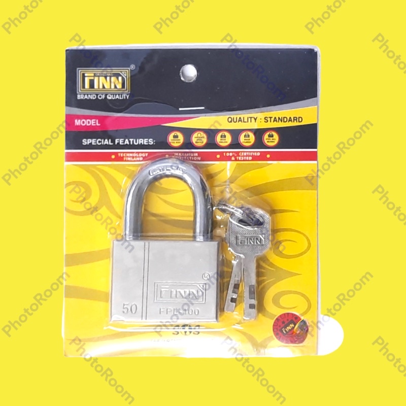 FINN 50MM Hardened Steel Brass Padlock Set / Mangga Kunci / 套装锁头 (Keyed Alike System) Shopee