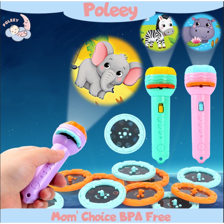 Baby Sleeping Story Book Flashlight Projector Torch Lamp Toy Early Education Toy for Kid Holiday Birthday Xmas Gift Light Up Toy