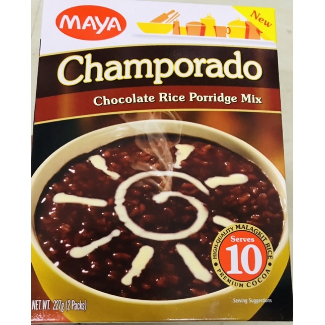 Maya Champorado Chocolate Rice Porridge Mix 227g (2 packs) | Shopee ...