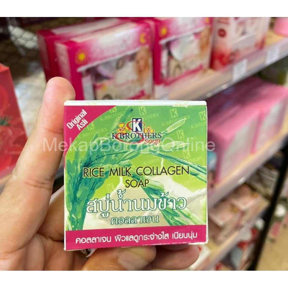 🔥 VIRAL 🔥💯 ORIGINAL K Brothers Rice Milk Collagen Soap from Thailand