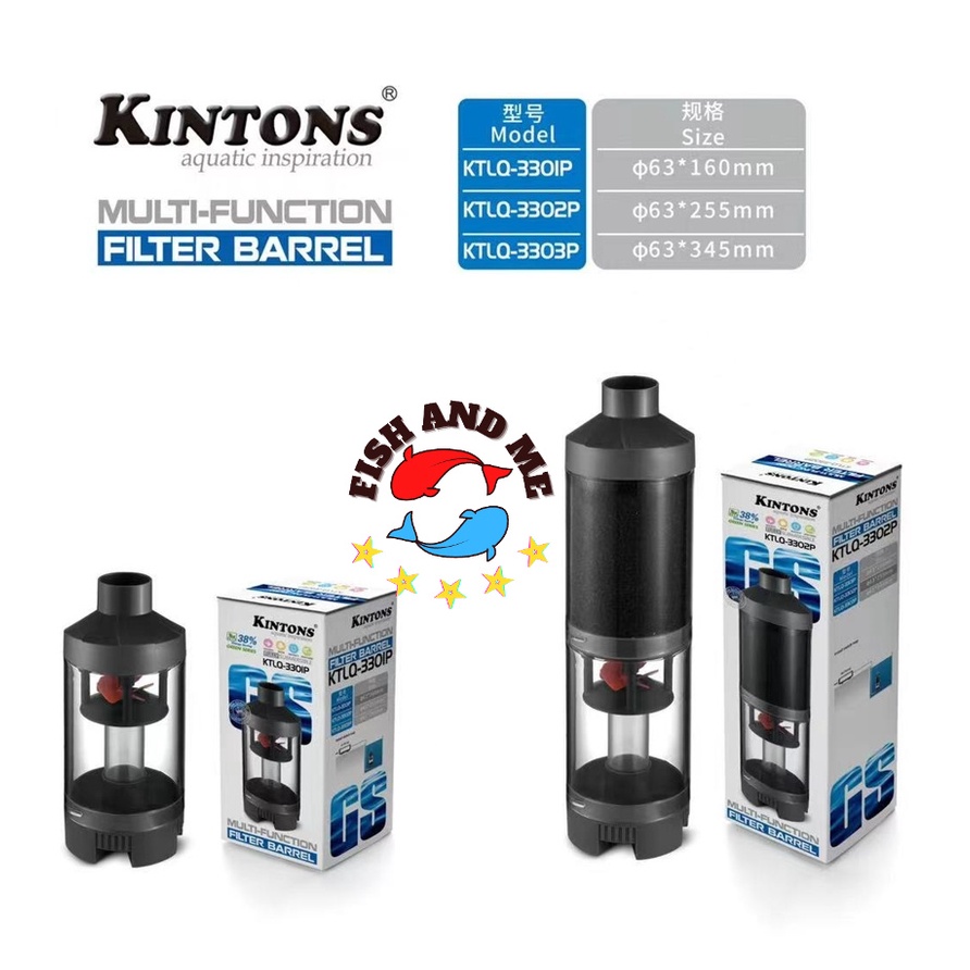 Kintons filter barrel MultiFunction Internal filter Fish toilet barrel