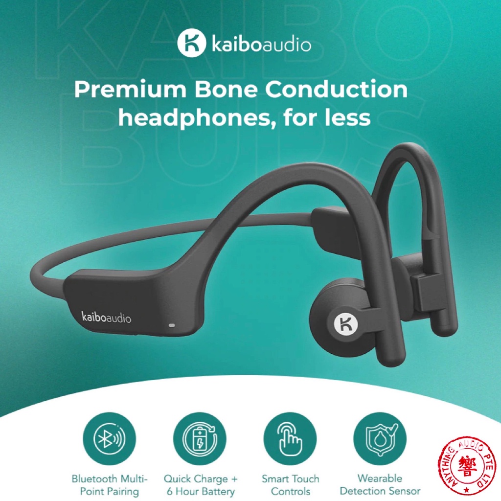 Kaibo Verse - Bone Conduction Headphones - Open Ear Bluetooth Earphones ...