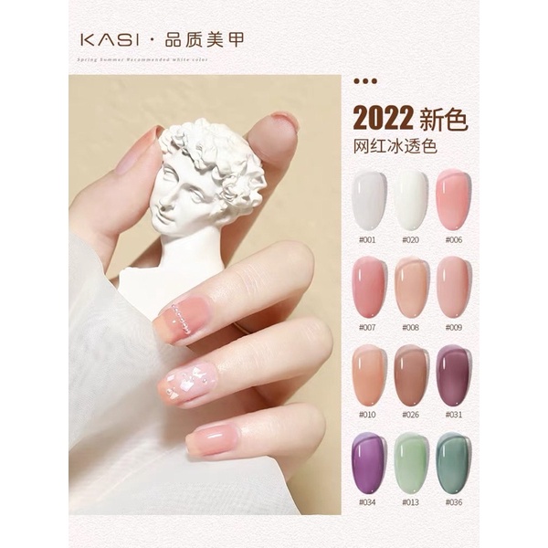 [SGINSTOCK] KASI Premium Jelly Bean Gel Polish Nail Polish Pastel