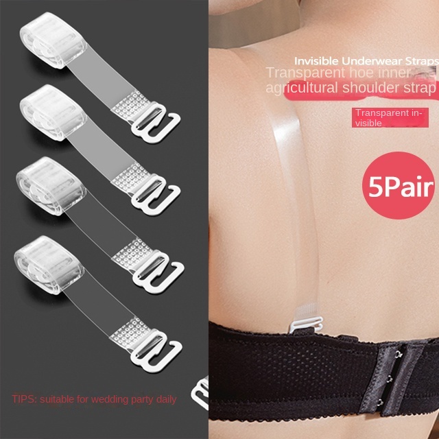 Detachable Clear Transparent Invisible UK Bra Strap Adjustable Shoulder  Straps