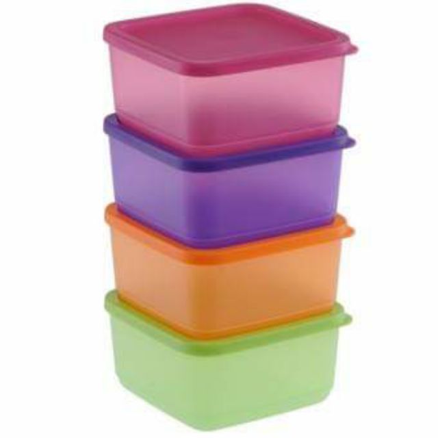 Tupperware Brand Small Square Rounds 650ml | Shopee Singapore