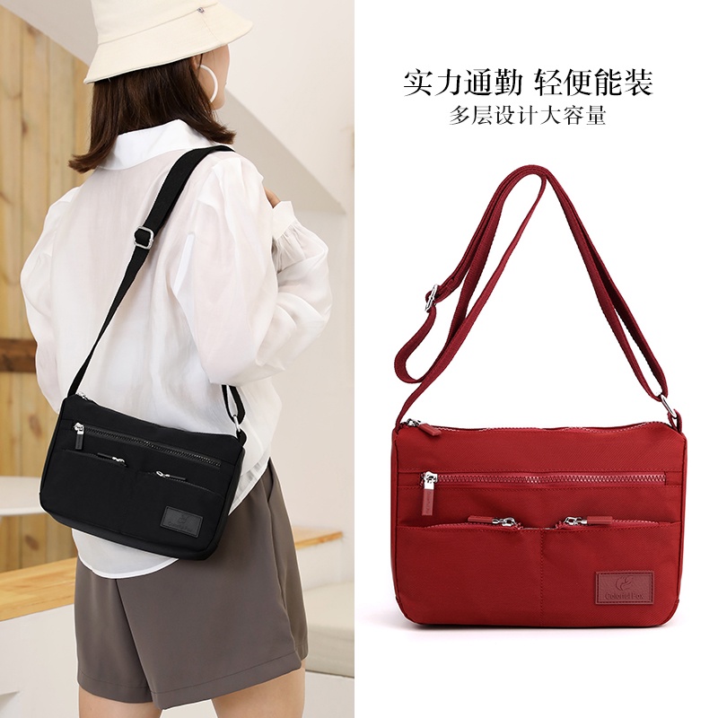【colorful fox】new fashion sling bag for women large capacity waterproof shoulder bag