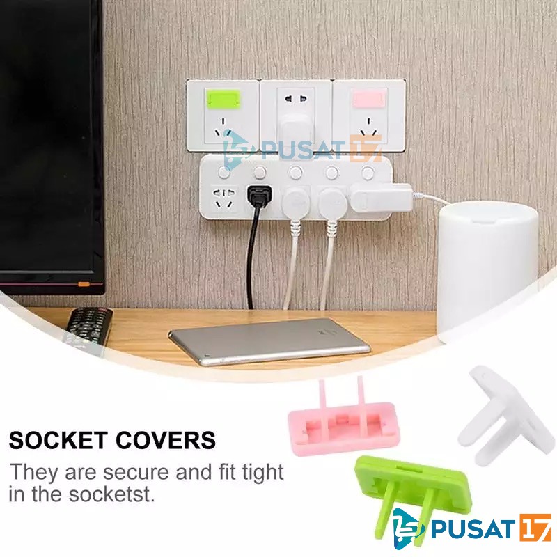 PENUTUP COLOKAN LISTRIK STOP KONTAK / PENGGAMAN STOK KONTAK / SOCKET COVER - Gambar 3