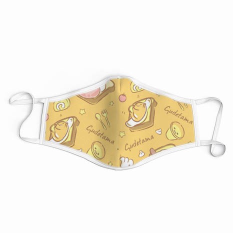SNUG&TUG: MASK4U Gudetama 2-layer cloth mask EARLOOP can be washed ...