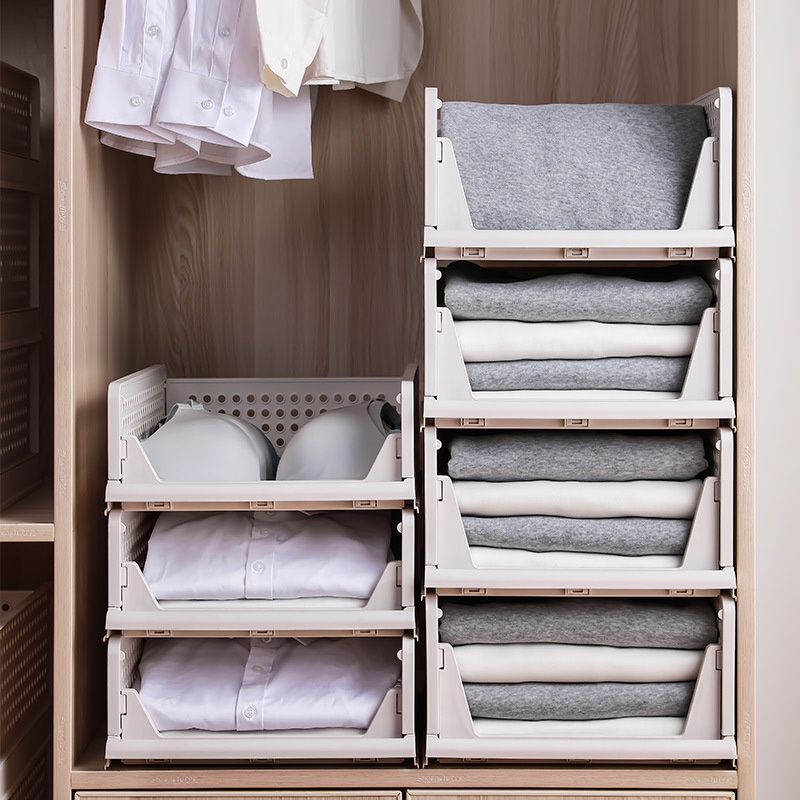 Foldable Wardrobe Organiser Wardrobe Storage Stackable Storage Drawer