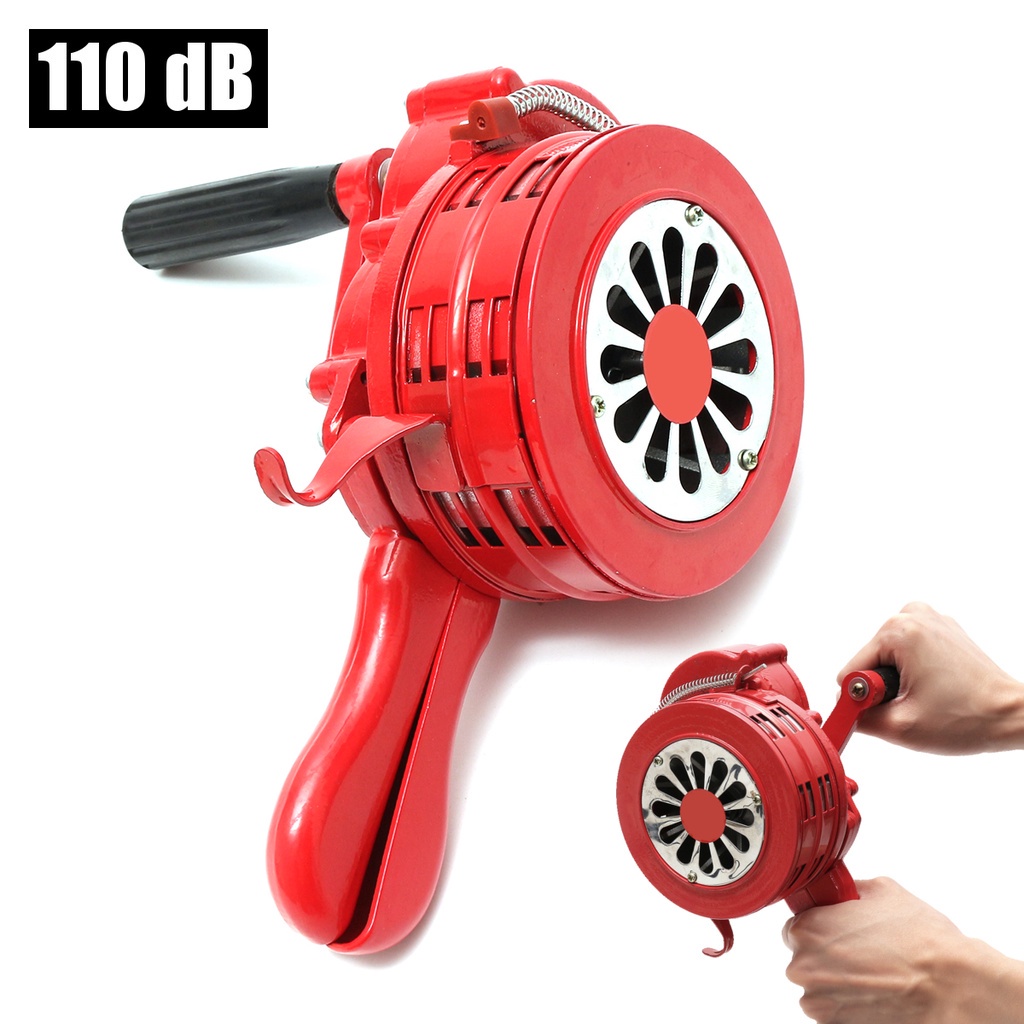 4 5inch 110dB Hand Crank Siren Horn Manual Operated Metal Alarm Air   2b40fc8c696b9a0b5c1cf108307ef3d1