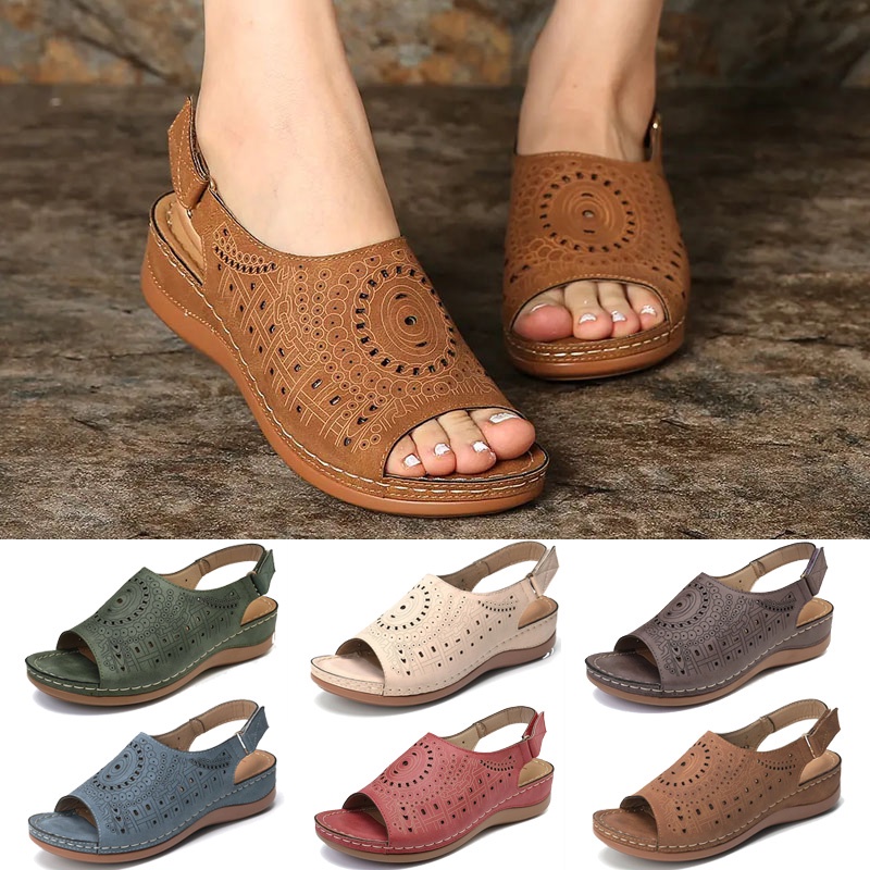 Wedge toe sandals sale