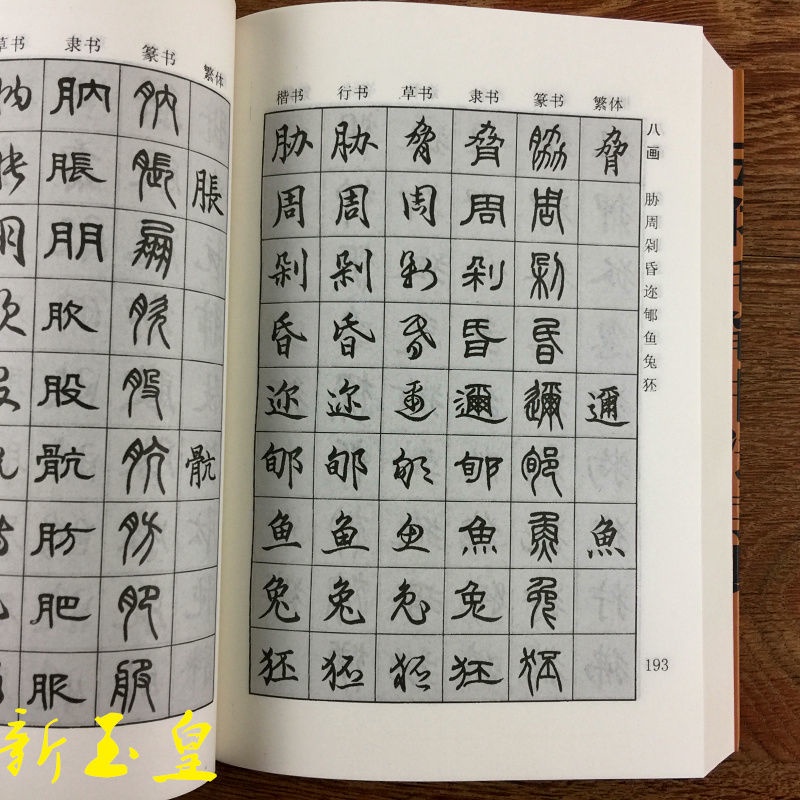 【格安saleスタート】 包邮7000汉字五体毛笔书法字典书法毛笔楷书行书草书隶书篆书用品 その他
